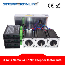 3 Axis CNC Kit 3.1Nm/439oz.in Nema 24 Stepper Motor Driver 3.5A CNC Mill Router Lathe Robot 2024 - buy cheap