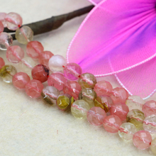 8mm Faceted pink multicolor watermelon tourmaline loose beads 15inches DIY elegant fit women jewelry making gift 2024 - buy cheap