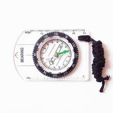 Mounchain Multifunctional Outdoor Equipment Portable Compass Map Scale Ruler for Hiking Camping bussola kompas Compass 2024 - buy cheap
