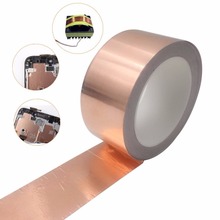 Conductive Adhesive  10mm 20M EMI Shielding Copper Foil Tape Heat Insulation High Temperature Tape Waterproof 2024 - buy cheap
