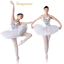 2017 Songyuexia New ballet adult skirt fluffy dress ballet costume Tutu Swan Lake dance costume Performance ballet tutu skirt 2024 - buy cheap