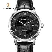 STARKING Business Watch Men Automatic Full Stainless Steel Roman Dial 28800 Beats Mechanical Wristwatch Relogio Masculino AM0187 2024 - buy cheap