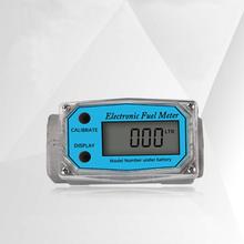 Medidor de vazão eletrônico digital, de liga de alumínio, bspt, feminino, 1-1/2 polegadas, medidor de gasolina, diesel 2024 - compre barato