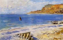 Landscape paintings Sailing At Sainte Adresse by Claude Monet canvas art High quality Hand painted 2024 - buy cheap