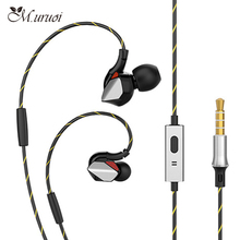 M.uruoi In-Ear Sport Earphone Bass Sound With Mic Headset Bass Sound Stereo For Phone 3.5mm Wired For xiaomi iPhone Samsung MP3 2024 - buy cheap