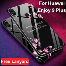 Tempered Glass Case ForHuawei Enjoy 9 Plus JKM-AL00 Case Soft Silicone Frame Hard Cover For Huawei Enjoy 9Plus Case phone shell 2024 - buy cheap