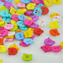 100 peças botões decorativos de plástico urso adorável mistura álbum de recortes artesanato costura apliques pt125 2024 - compre barato