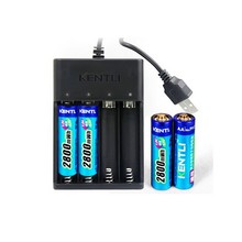 Ph5 kentli 1.5 v aa batería recargable de 2800 mah de polímero de iones de litio recargable de baterías aa + 4 ranuras usb cargador inteligente 2024 - compra barato