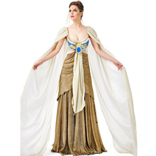 Fantasia de cleópatra, traje renascentista, mitologia antiga, deusa grega, princesa, traje de festa 2024 - compre barato