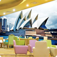 Пользовательские фото обои современный минималистский пейзаж архитектуры искусства Сидней офиса большой стереоскопического настенные росписи обоев 2024 - купить недорого