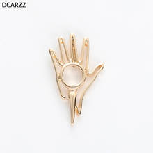 DCARZZ Hand Pin Medical Biology Chemistry Gift Gold Pins Metal Fashion Jewelry Beautiful Pins Brooches Women Accessories 2024 - buy cheap