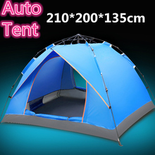210*200*135cm Camping Automatic throw beach Tent Waterproof UV-Proof Climbing Travel Hiking Family Baby outdoor Large Auto Tents 2024 - buy cheap