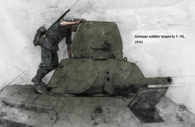 1/35 Scale Resin Figures Model German soldiers inspect T-34 1 figure GK156 Unassembled unpainted 2024 - buy cheap