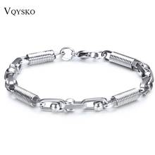 316L Stainless Steel Bracelets Charm Link Chain Men Bracelet Jewelry pulseira masculina 2016, Christmas Gift 2024 - buy cheap