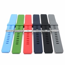 18 20 22mm Silicone Rubber Wrist Watch Band Belt Strap For Samsung Galaxy Gear&MOTO 360 2nd&Ticwatch 2 Watchbands Huawei 2024 - buy cheap