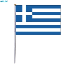 Banderas onduladas a mano con poste, bandera nacional de celebración de 14 21CM *, Grecia, Austria, Hungría, Finlandia, Países Bajos, 5/10/20 Uds. 2024 - compra barato