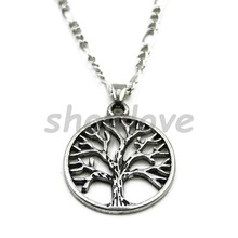 Showlove 1pcs Fashion Tree of Life Pendant Necklace 24"Lengh Chain Cute Tree Piercing Jewelry 2024 - buy cheap