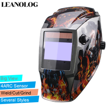 4 Arc Sensor Solar Auto Darken/Shading Grinding Tig Arc Big View Welding helmet/Welder Goggle/Mask Welder Cap 2024 - buy cheap