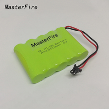 MasterFire 4PACK/LOT New Original 6V 1800mAh 5x AA Ni-MH RC Rechargeable Battery Pack for Helicopter Robot Car Toys with Plugs 2024 - buy cheap