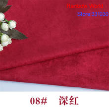 08# deep red Thin Suede fabric for DIY sewing Sofa pillow bag colthes skirt coat hat shoes material(50*150cm) 2024 - buy cheap