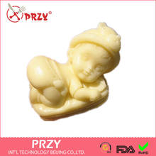 Wholesale Cute Sleeping Baby /table Tennis Racket Mold Fondant Cake Decoration Handmade Soap Mold Chocolate Silicon Moulds PRZY 2024 - buy cheap