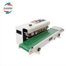 horizontal band sealer with batch coder printing, continuous band heat sealing machine 2024 - buy cheap