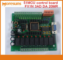 Быстрая бесплатная доставка PLC промышленная плата управления 51MCU плата управления FX1N 3AD DA 20MR программируемый контроль 2024 - купить недорого