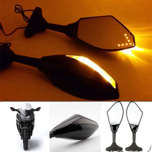 Mooreaxe Motorcycle Side Mirrors with LED Turn Signal Indicator Arrow For Honda CBR 600 F1 F2 F3 F4 F4i 900 929 954 CBR900RR 2024 - buy cheap