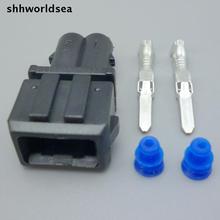 Shhworldsea 5/30/100 juegos 3,5mm macho 2pin kit arnés de cables auto conector 357 972 762 2024 - compra barato