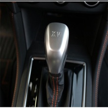 ABS хром углеродное волокно ручка переключения рулевого механизма автомобиля крышка отделка украшения с логотипом для Subaru XV 2018 2019 аксессуары для стайлинга автомобилей 2024 - купить недорого