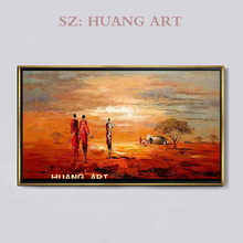 Red seascape  Painting hand-painted famous oil painting high quality Modern artists Oil painting  seaview   Large murals 2024 - buy cheap