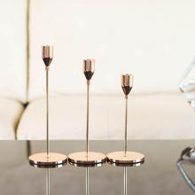 Simple Modern Style Candlestick Metal Gold Iron Candle Holders for Wedding Dinner Christmas Decoration Candelabra GZT005 2024 - buy cheap