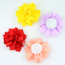 Yundfly 20PCS Fashion Baby Girls Hair Accessories DIY Chiffon Handmade Lotus Flower 2024 - buy cheap