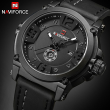 NAVIFORCE 9099 Mens Watches Top Brand Luxury Sport Quartz-Watch Leather Strap Clock Men Waterproof Wristwatch Relogio Masculino 2024 - buy cheap