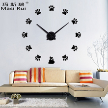 Brand Vintage large Wall Clock Modern design 3d Acrylic  Quartz Mirror wall Clocks Reloj De Pared Living Room Horloge 2024 - buy cheap