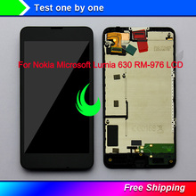 Оригинальный дисплей для Nokia Microsoft Lumia 630 635 ЖК-кодирующий преобразователь сенсорного экрана в сборе с рамкой для NOKIA 635 630 ЖК-дисплей 2024 - купить недорого