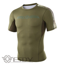 Camisetas de senderismo para hombre, camisetas militares tácticas transpirables, camiseta de manga corta de senderismo y senderismo de secado rápido 2024 - compra barato