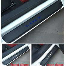 Car Door Sill Protector Sticker Carbon Fiber Vinyl Sticker For Chevrolet Volt 2024 - buy cheap