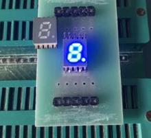 Luz azul de led com 7 segmentos, tubo digital de 0.2 polegadas, smd 1 bit, 10 peças 2024 - compre barato