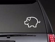 Pig Outline Vinyl Stickers Car Decal Waterproof Removable Art Modern Rear windshield Decor Car Window Decals ZP0640 2024 - buy cheap