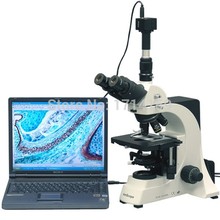 Microscópio biológico profissional, suprimentos para amscópio 40x-2500x com câmera de 10mp 2024 - compre barato