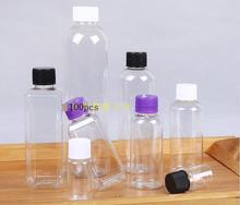 Botellas de plástico para loción, champú, crema, látex, 10ml, 20ml, 30ml, 50ml, 60ml, 80ml, 100ml, lote de 100 unidades 2024 - compra barato