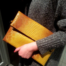 DOYUTIG Luxury Women Snake Skin Envelope Evening Clutch Bags Hot Sale Lady Fashion Pu Leather Big Money Purses Handbags A232 2024 - buy cheap