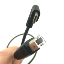 USB-C en ángulo de 50cm, conector USB 3,1 tipo c macho a USB 2,0 B, Cable de impresora de datos de 0,5 m 2024 - compra barato