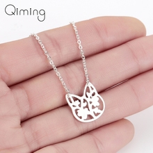 2020 New Cat Necklace Hollow Style Women Gold Animal Necklace Bohemia Cat Lover Gift Pendant Necklace Jewelry Gift 2024 - buy cheap