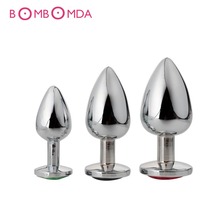 Small, medium, large Metal Mini Anal Butt Plug  Booty Beads adult Sex Toys Stainless Steel+Crystal anal Jewelry sex products O2 2024 - buy cheap