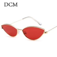 DCM Fashion Vintage Small Ladies Cat Eye Sunglasses Women Metal Frame Gradient Sun Glasses UV400 2024 - buy cheap