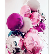 Globos redondos de helio para decoración de fiestas, suministros de boda para fiesta de cumpleaños y niños, rosa, oro rosa, 18 pulgadas, 10 Uds. 2024 - compra barato