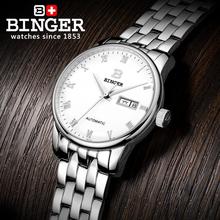 Switzerland watches men luxury brand Wristwatches BINGER business Mechanical Wristwatches full stainless steel Water Resistance 2024 - buy cheap