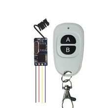 MICRO RF Wireless Remote Control Switch DC3.5-12V 3.7v 5v 6v 7.4v 7.6v 9v Receiver Transmitter Mini Mos No Sound Learning 433.92 2024 - buy cheap